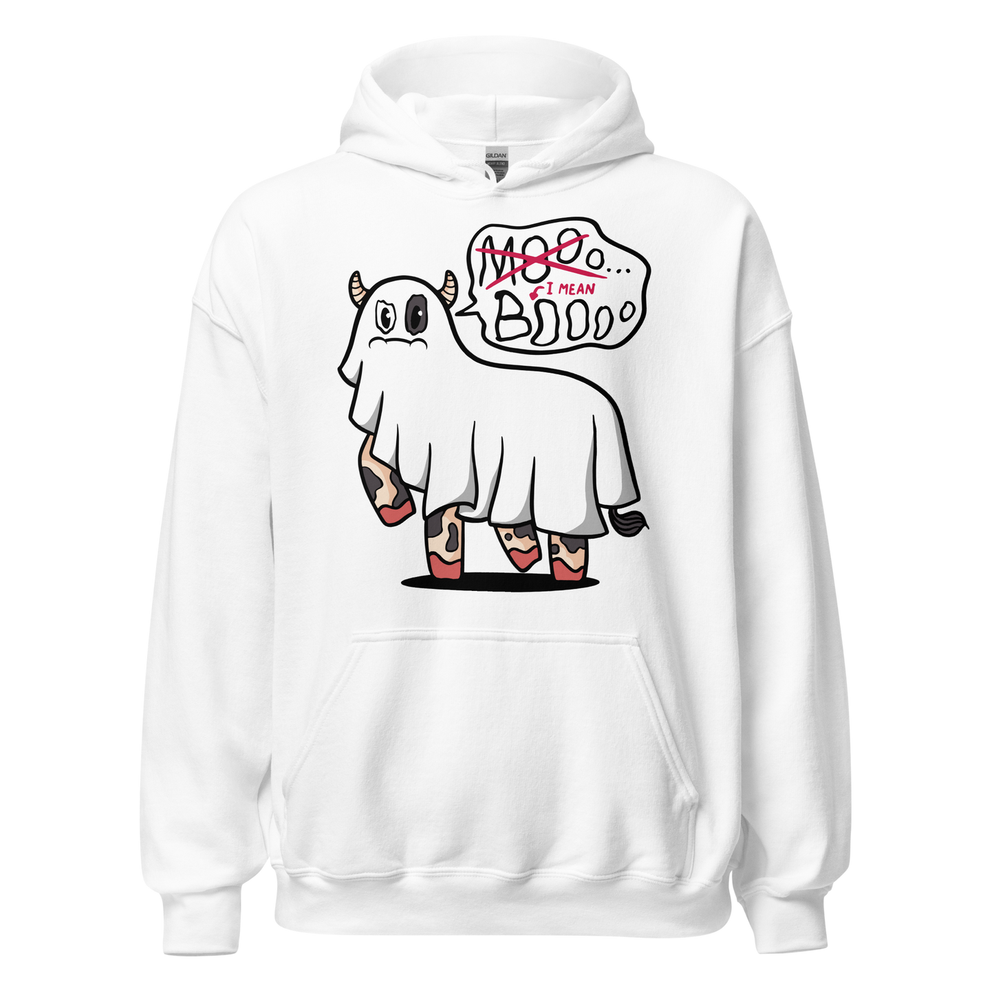 Ghost cow funny halloween | Unisex Hoodie