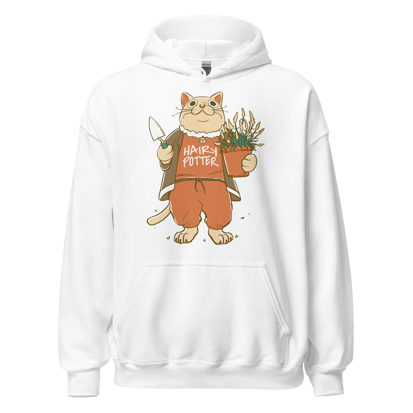 Cat animal with plant | Unisex Hoodie