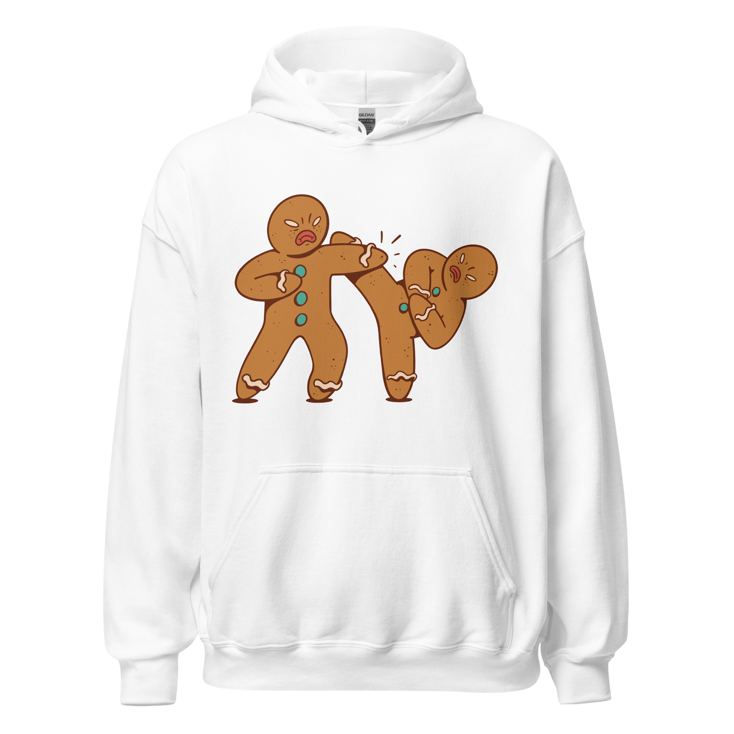 Gingerbread men fight | Unisex Hoodie
