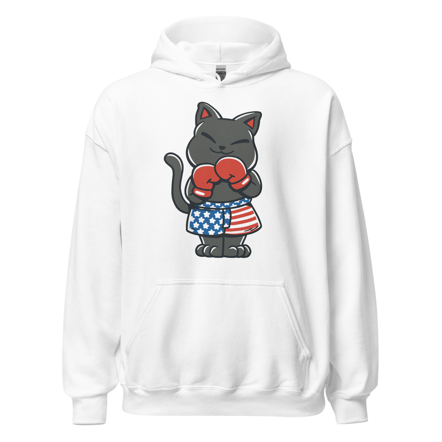USA boxer cat | Unisex Hoodie
