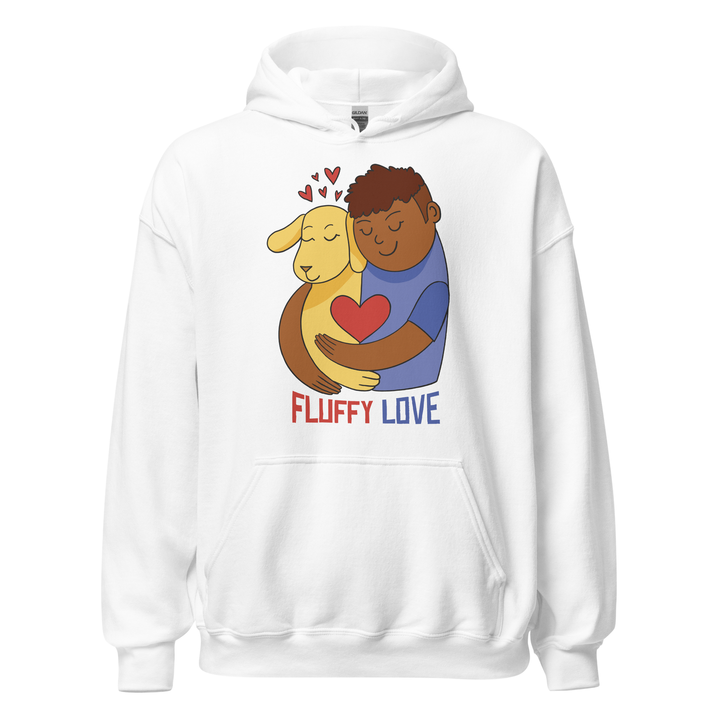 Dog and human hug | Unisex Hoodie