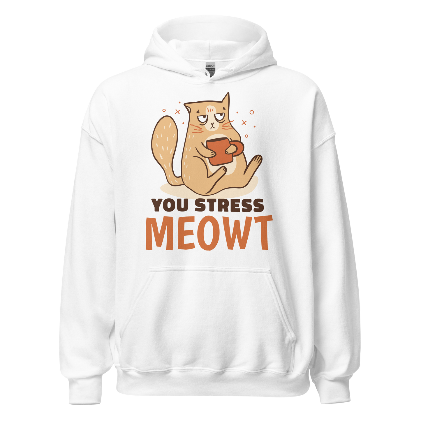 Stressed cat pun | Unisex Hoodie