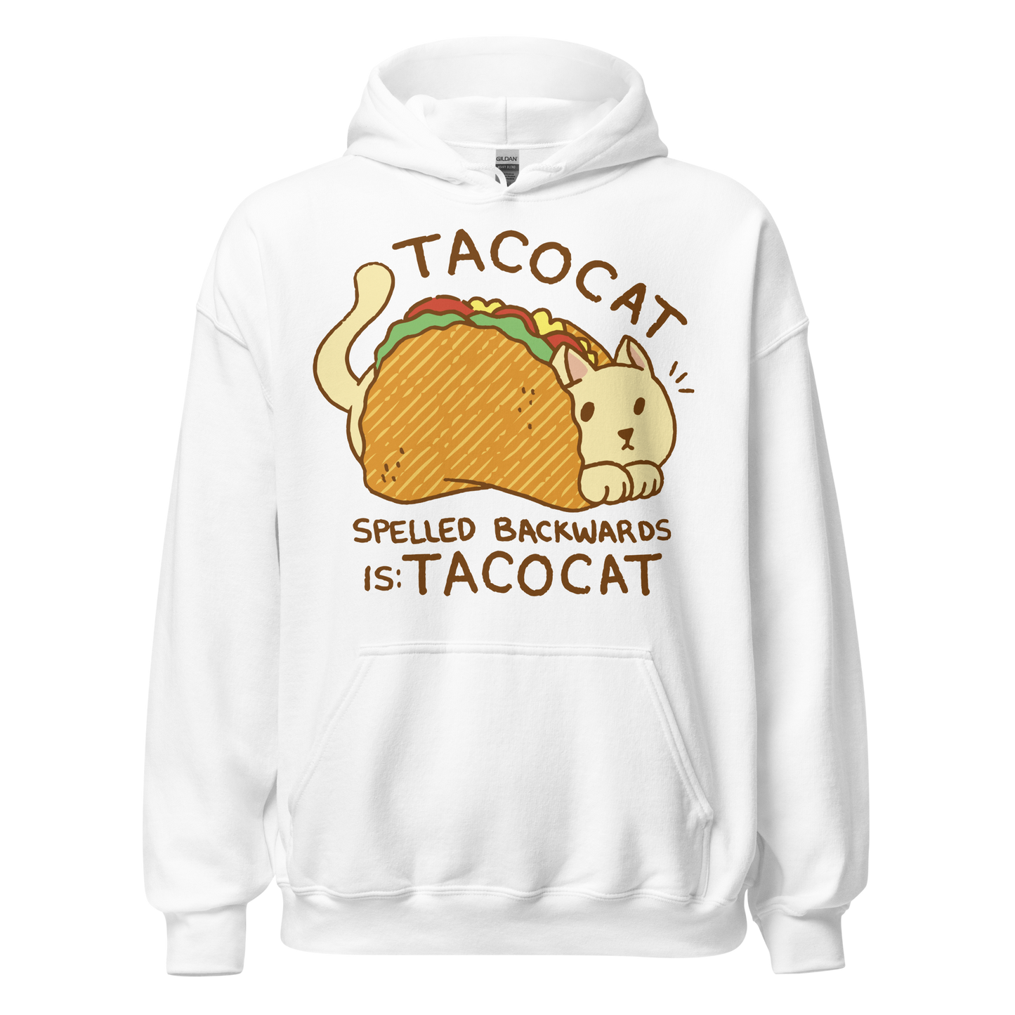 Cat animal in taco cartoon | Unisex Hoodie
