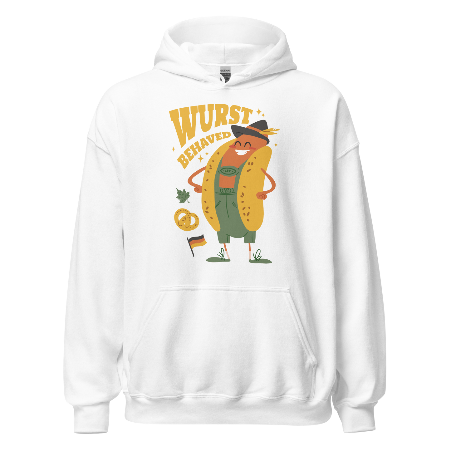 Oktoberfest hot-dog cartoon | Unisex Hoodie