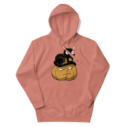 Black cat on halloween pumpkin | Unisex Hoodie