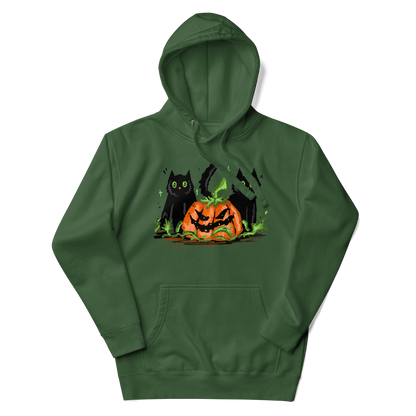 Black cat halloween | Unisex Hoodie