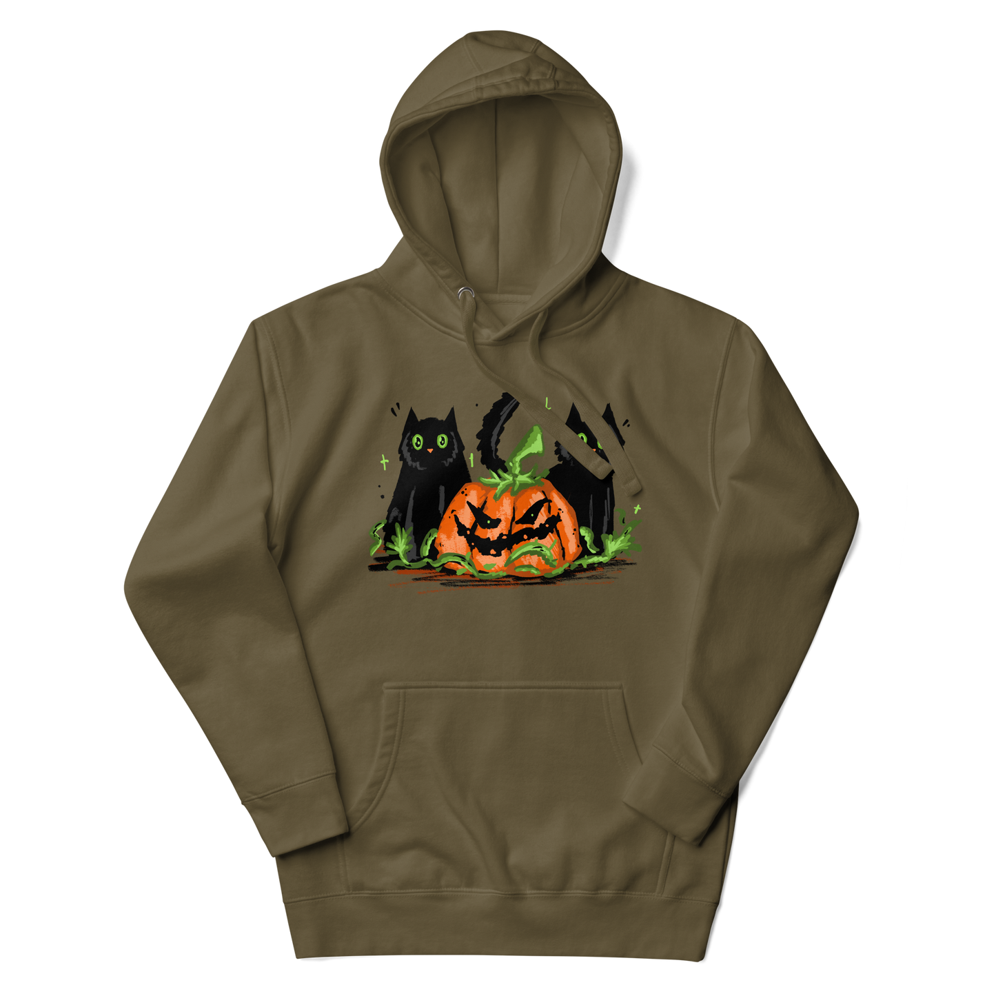 Black cat halloween | Unisex Hoodie