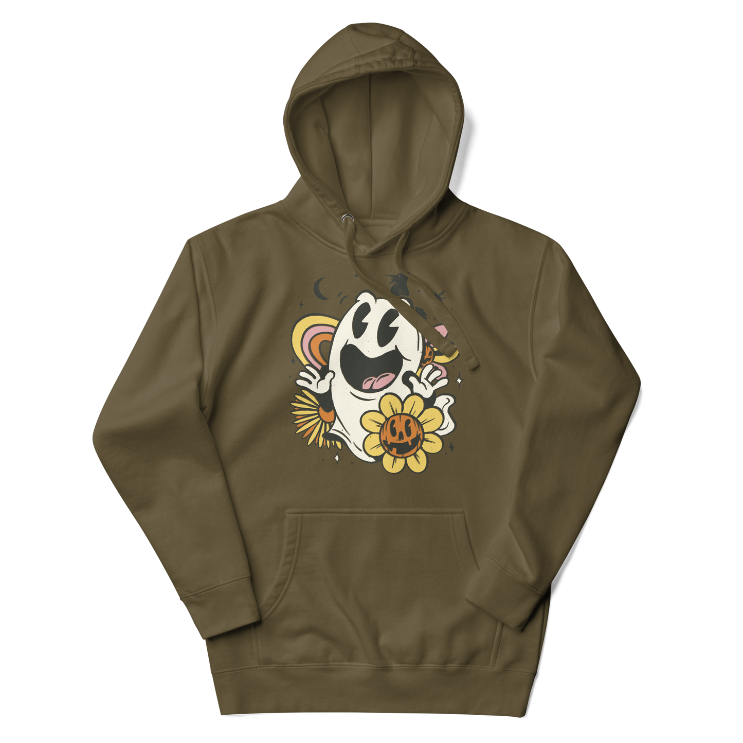 Spooky ghost in retro cartoon style | Unisex Hoodie