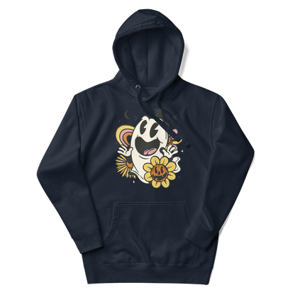 Spooky ghost in retro cartoon style | Unisex Hoodie