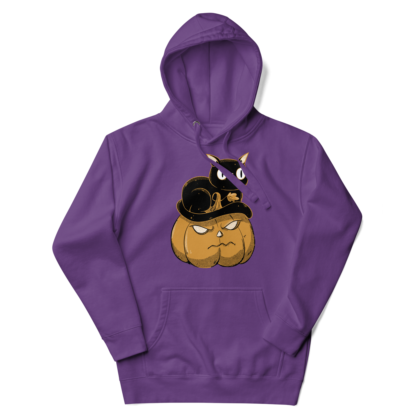 Black cat on halloween pumpkin | Unisex Hoodie