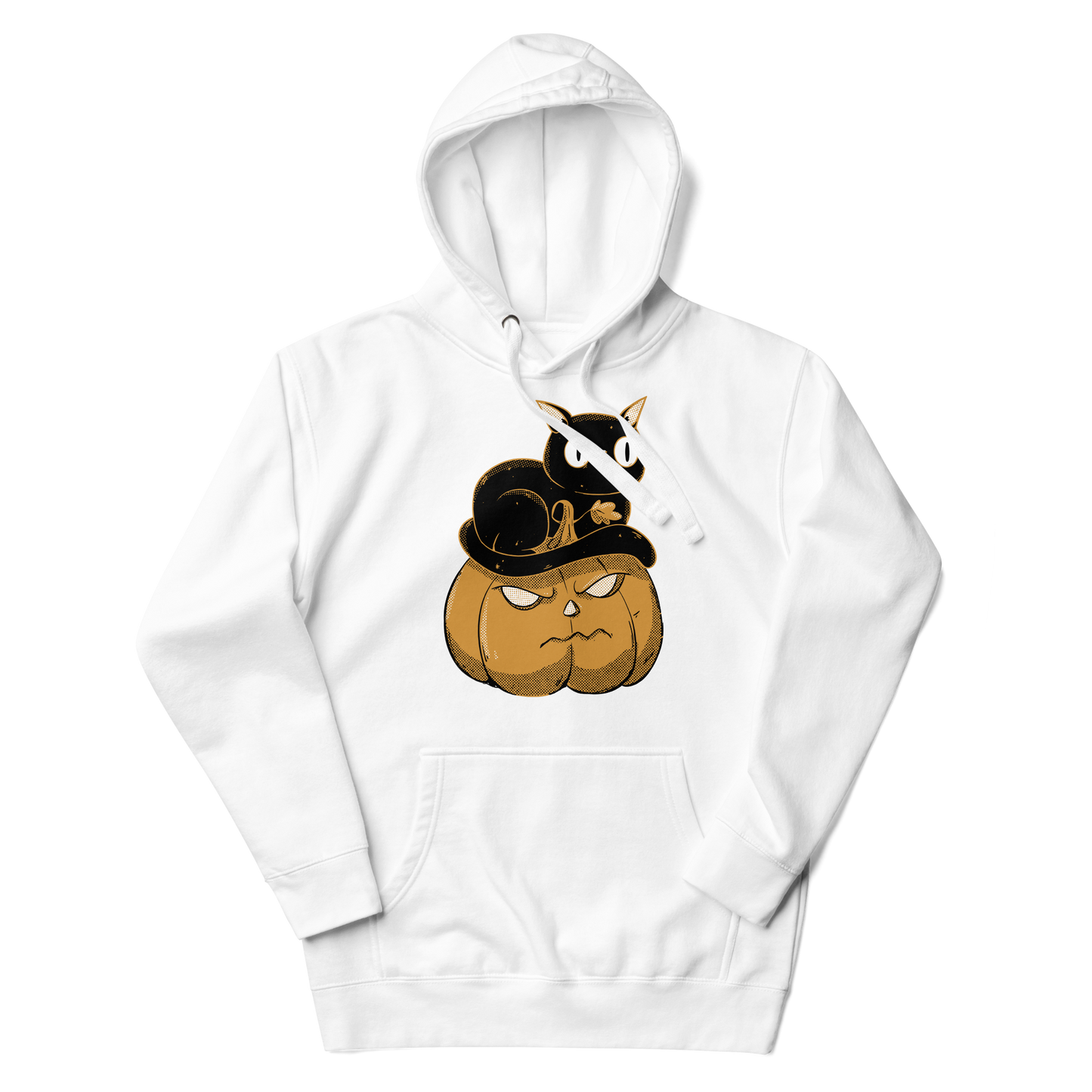 Black cat on halloween pumpkin | Unisex Hoodie