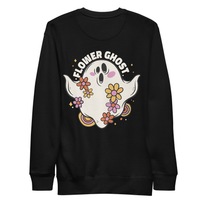 Hippie ghost Halloween | Unisex Premium Sweatshirt - F&B