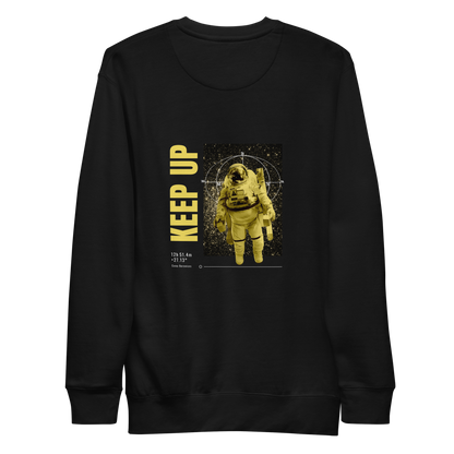 Astronaut floating in space | Unisex Premium Sweatshirt - F&B