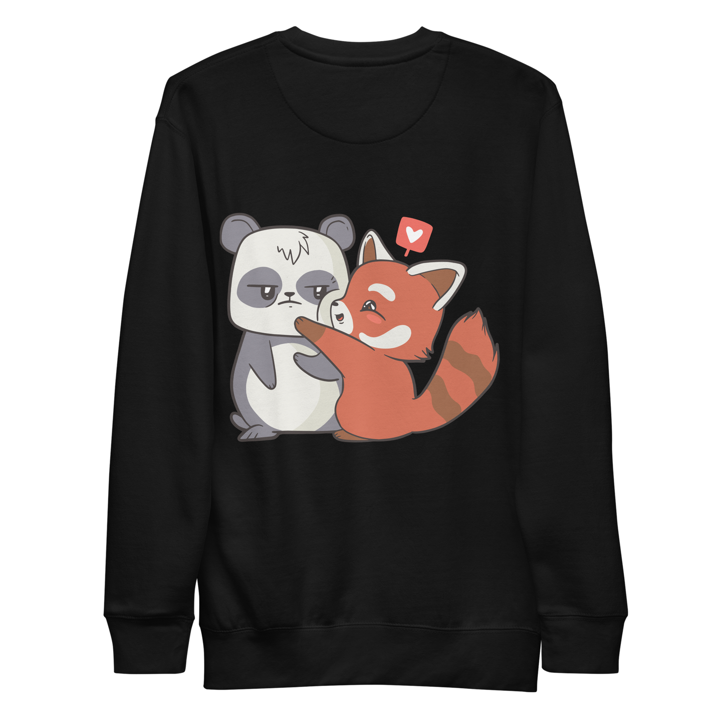 Panda Cartoon Love | Unisex Premium Sweatshirt - F&B