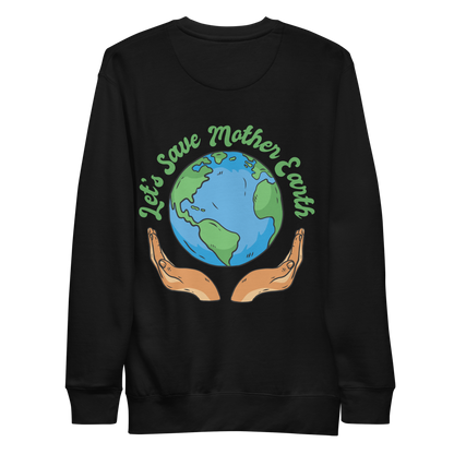 Hands holding planet earth | Unisex Premium Sweatshirt - F&B