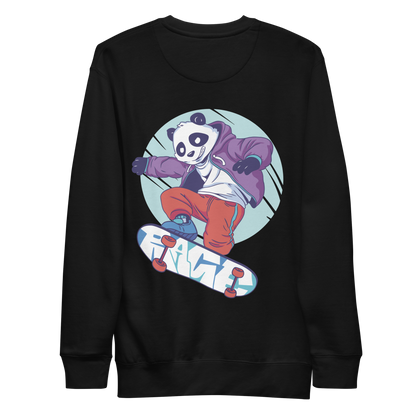 Panda skateboarding | Unisex Premium Sweatshirt - F&B