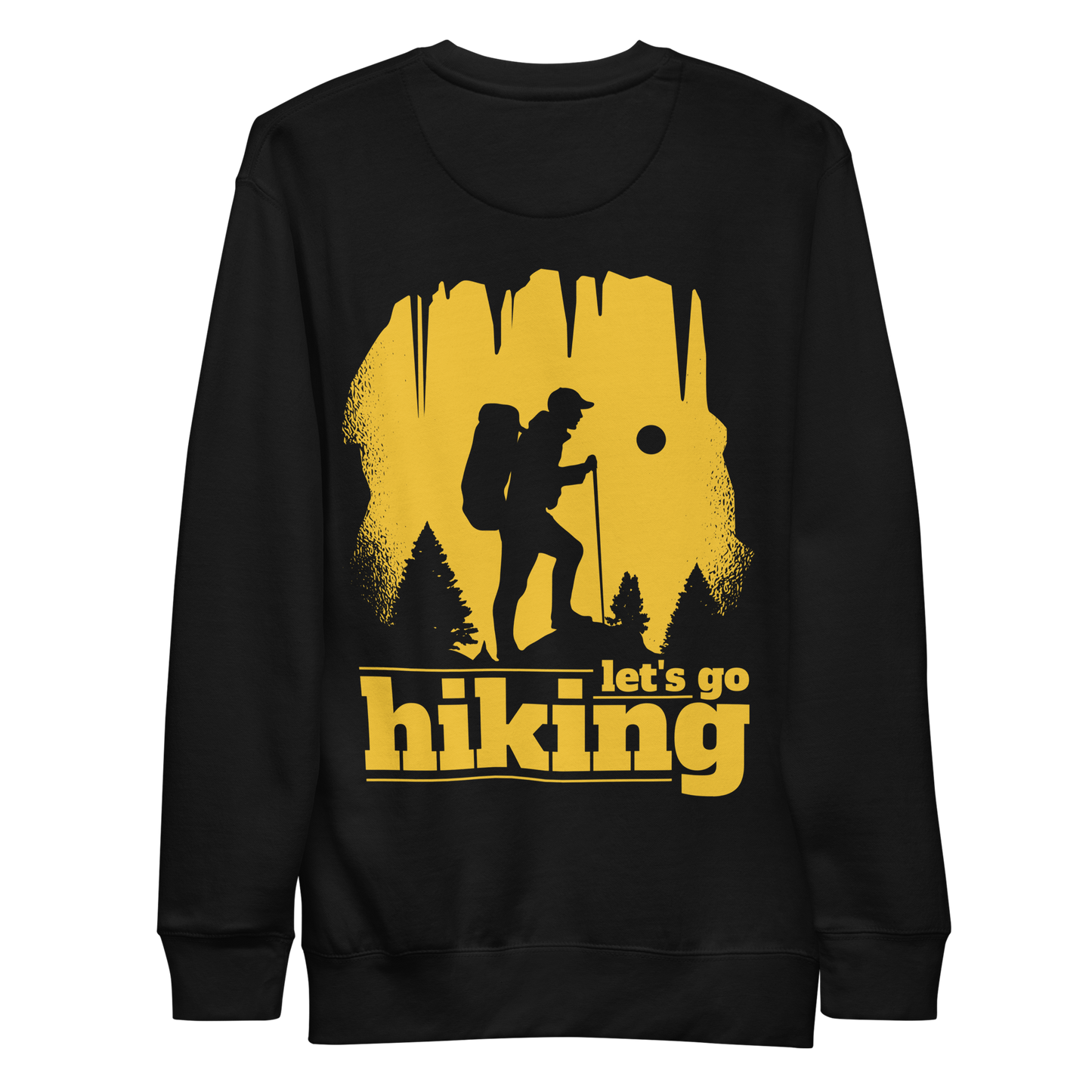 Hiking silhouette | Unisex Premium Sweatshirt - F&B