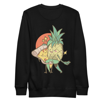 Pineapple pizza forbidden love funny | Unisex Premium Sweatshirt - F&B