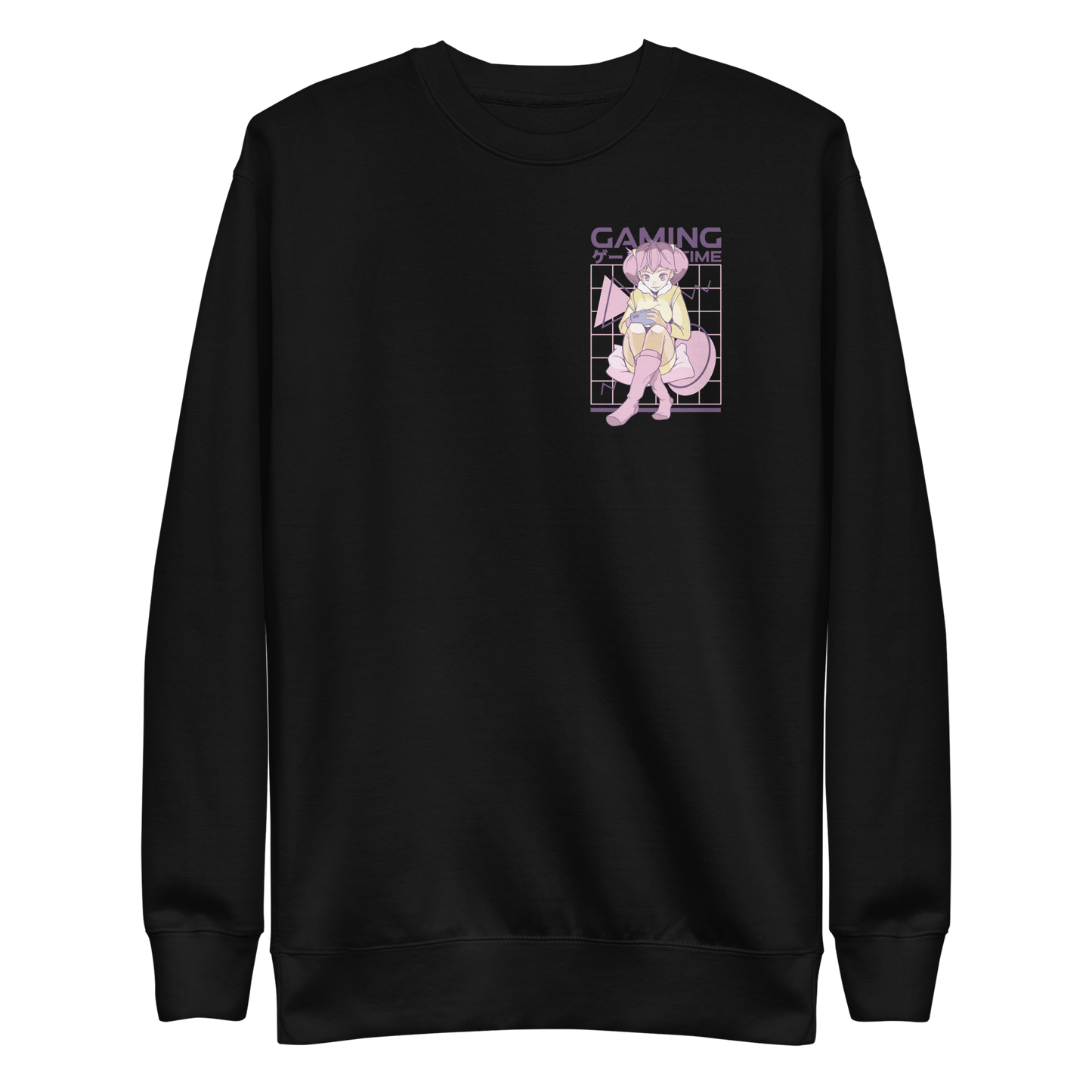 Pink hair anime gamer girl | Unisex Premium Sweatshirt - F&B