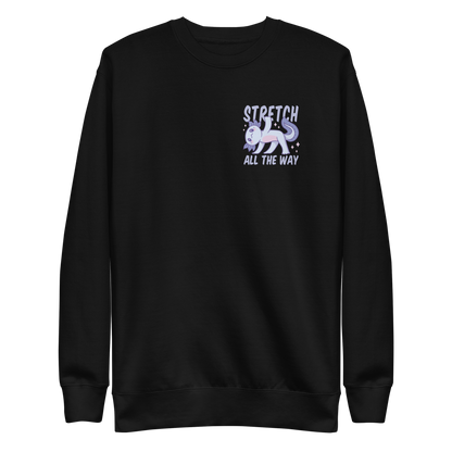 Stretching fitness axolotl | Unisex Premium Sweatshirt - F&B