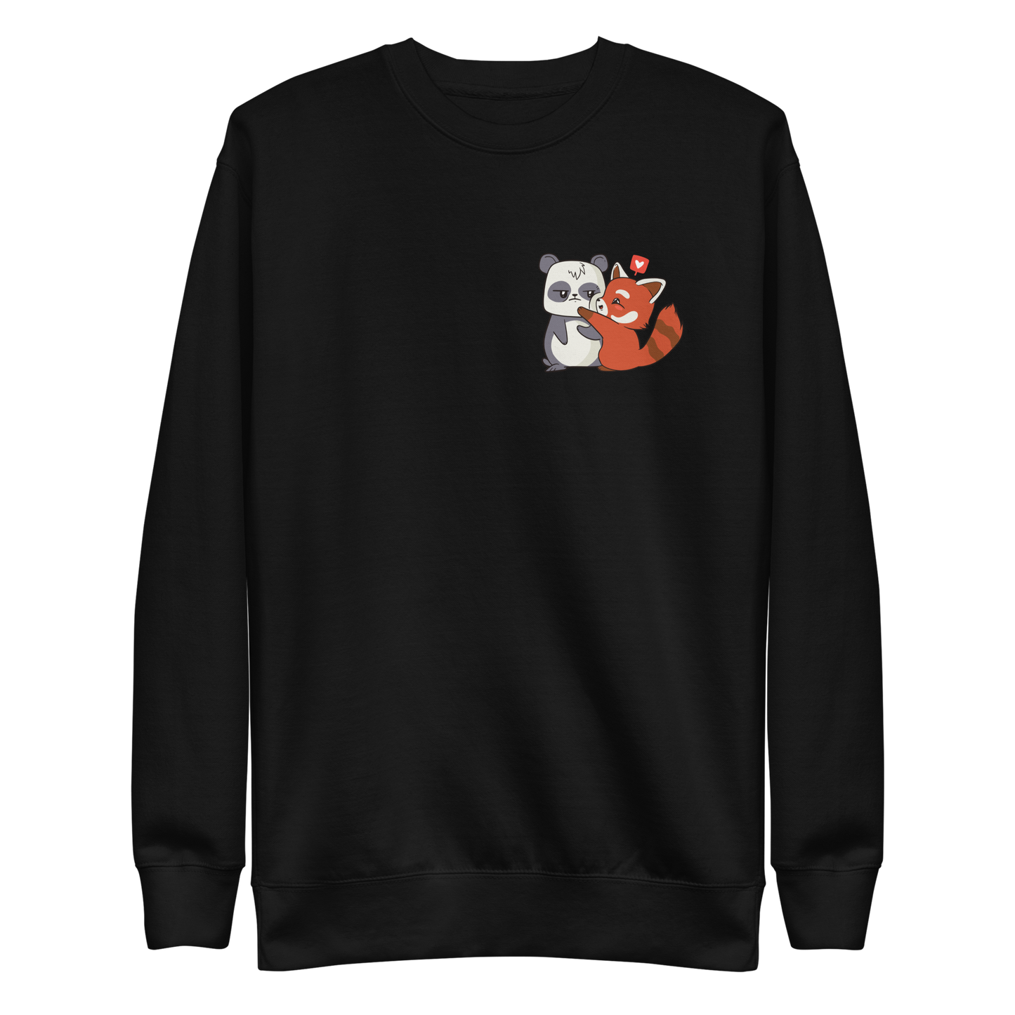 Panda Cartoon Love | Unisex Premium Sweatshirt - F&B