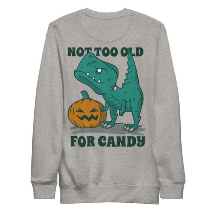 Halloween candy t-rex | Unisex Premium Sweatshirt - F&B