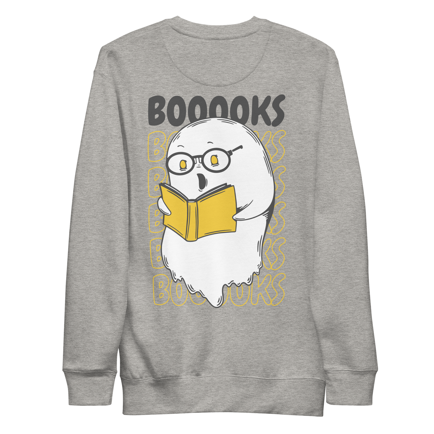 Ghost reading books | Unisex Premium Sweatshirt - F&B