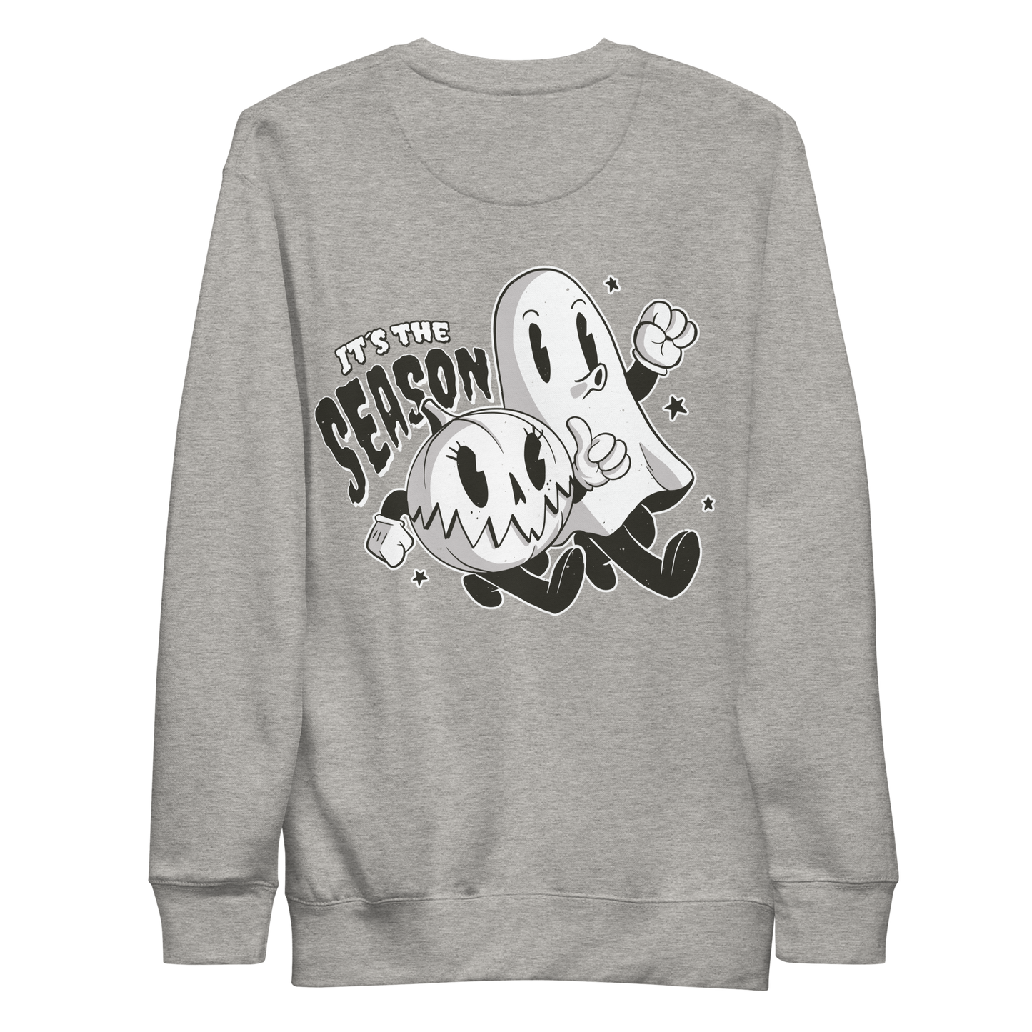 Halloween ghost and pumpkin | Unisex Premium Sweatshirt - F&B