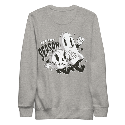 Halloween ghost and pumpkin | Unisex Premium Sweatshirt - F&B