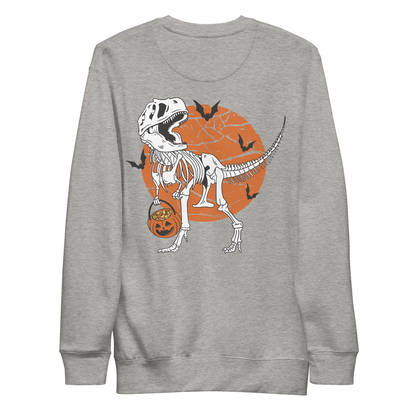 Halloween t-rex dinosaur skeleton | Unisex Premium Sweatshirt - F&B