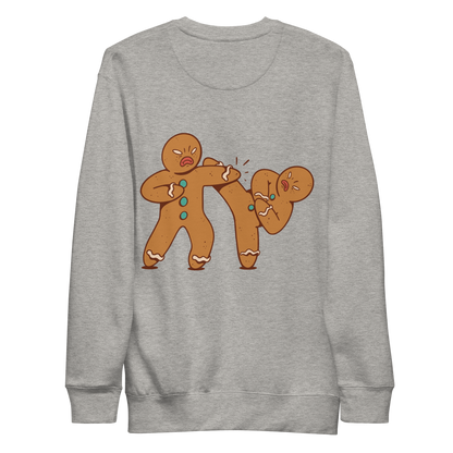 Gingerbread men fight | Unisex Premium Sweatshirt - F&B