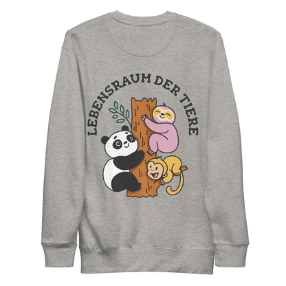 Cute animals on a tree | Unisex Premium Sweatshirt - F&B