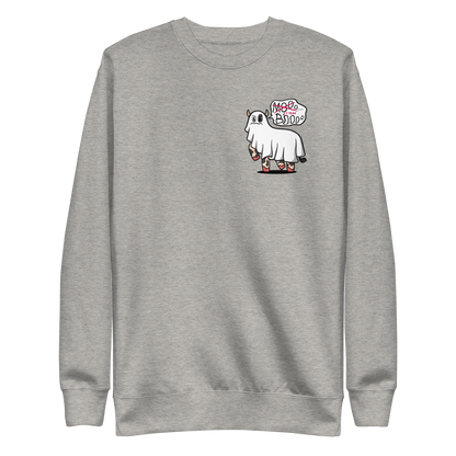 Ghost cow funny halloween | Unisex Premium Sweatshirt - F&B