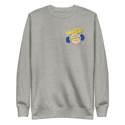 Egg lifting weights | Unisex Premium Sweatshirt - F&B