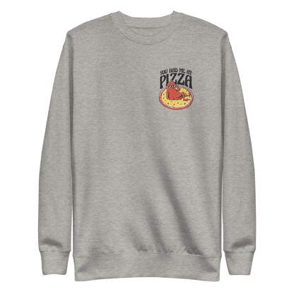 Pepperoni pizza cartoon | Unisex Premium Sweatshirt - F&B