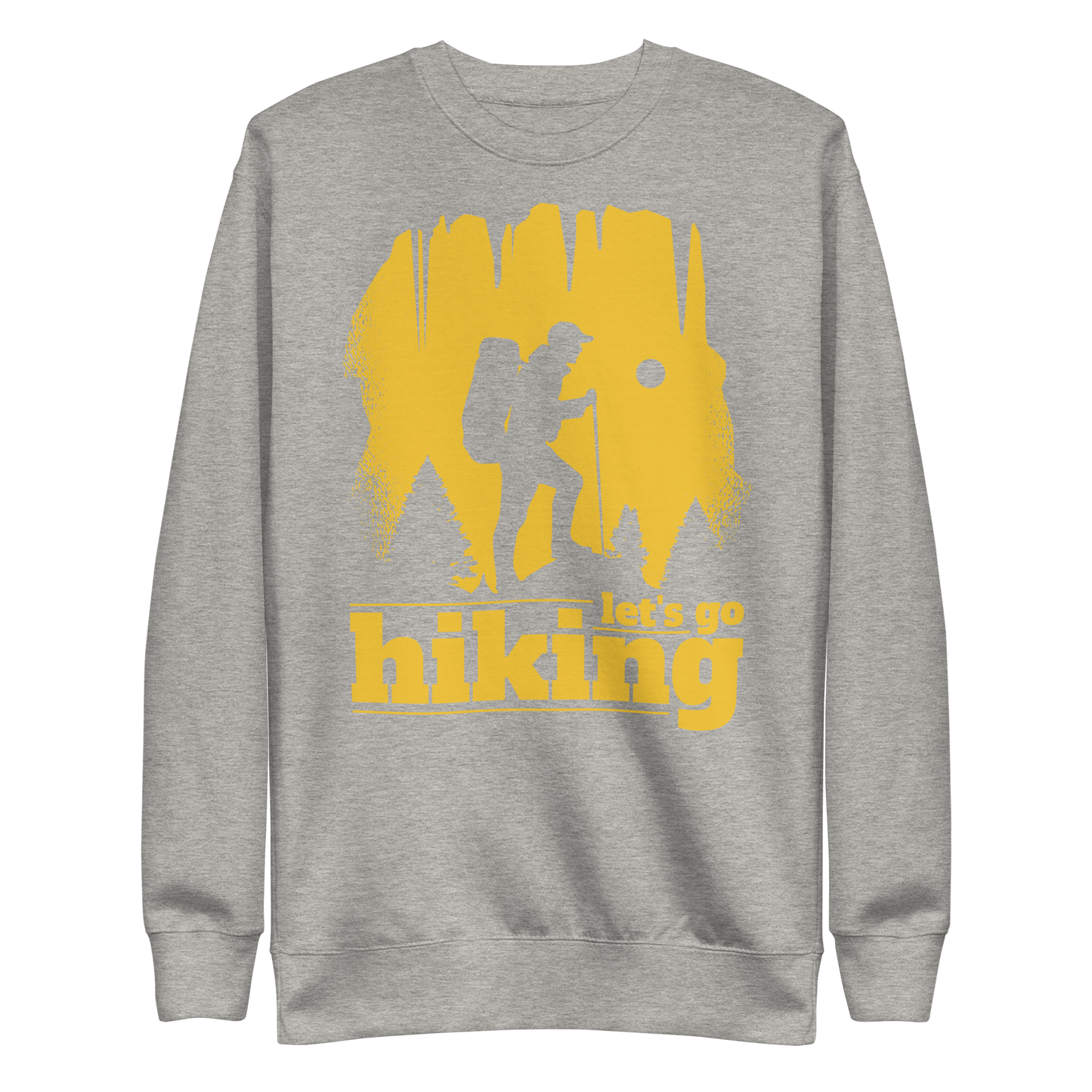 Hiking silhouette | Unisex Premium Sweatshirt