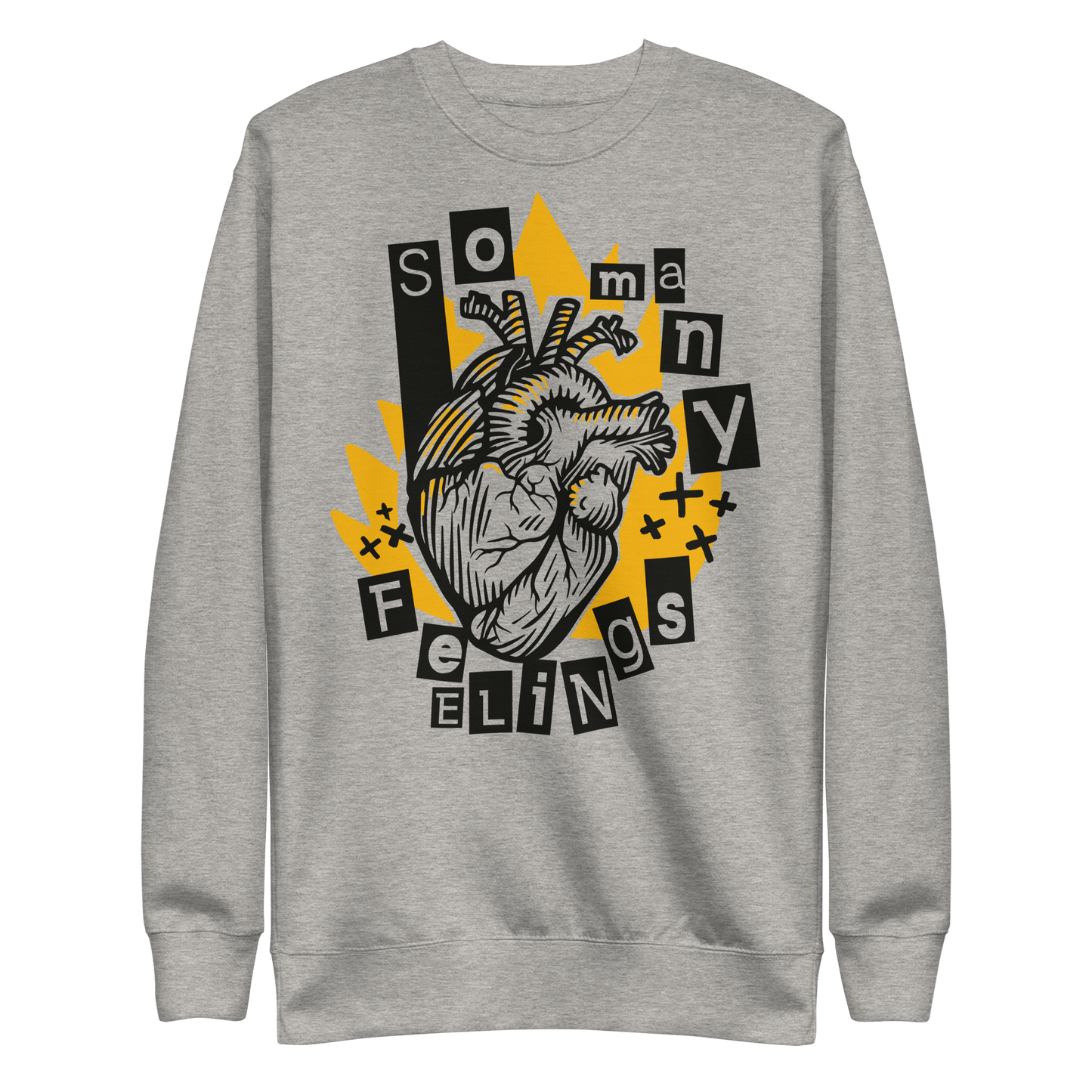 Anatomical heart collage | Unisex Premium Sweatshirt