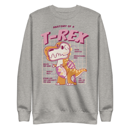 T-rex anatomy funny | Unisex Premium Sweatshirt