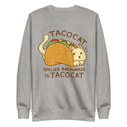 Cat animal in taco cartoon | Unisex Premium Sweatshirt