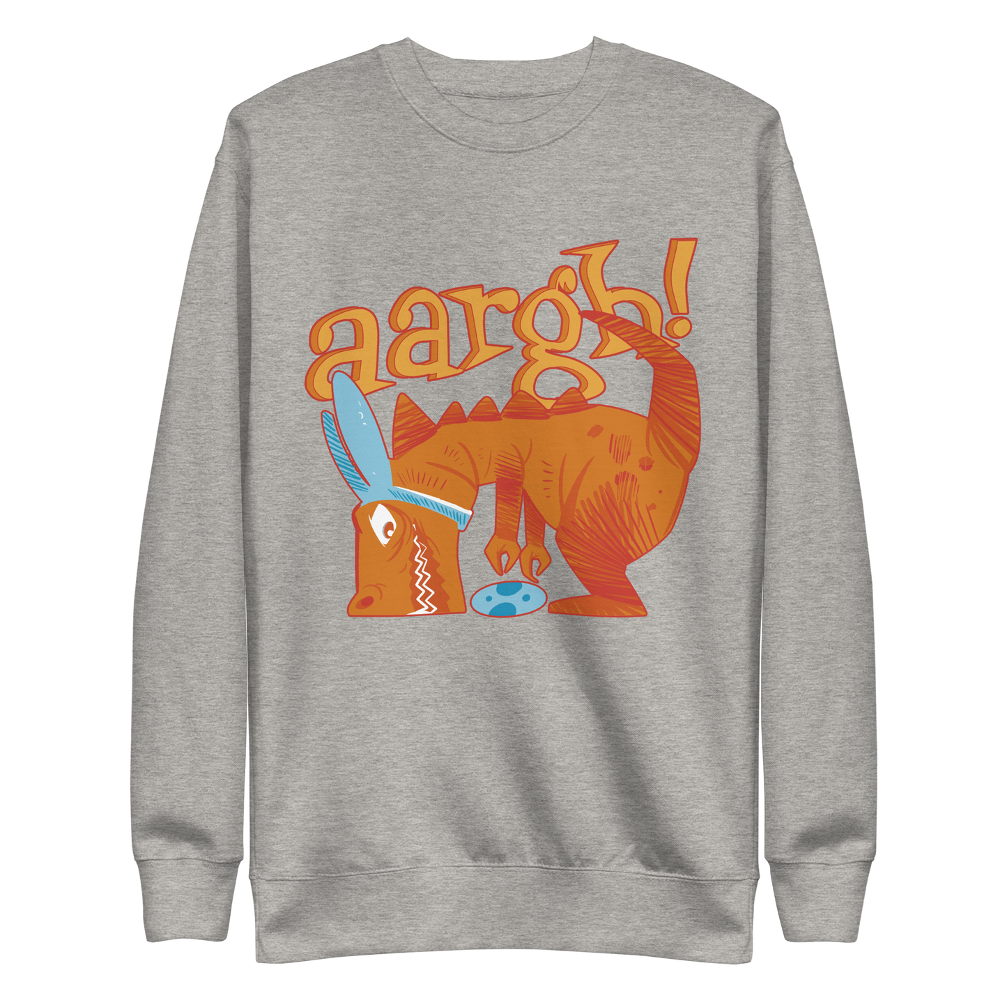 T-rex dinosaur with easter egg | Unisex Premium Sweatshirt