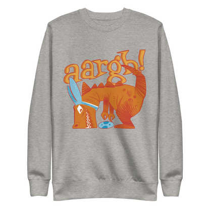 T-rex dinosaur with easter egg | Unisex Premium Sweatshirt