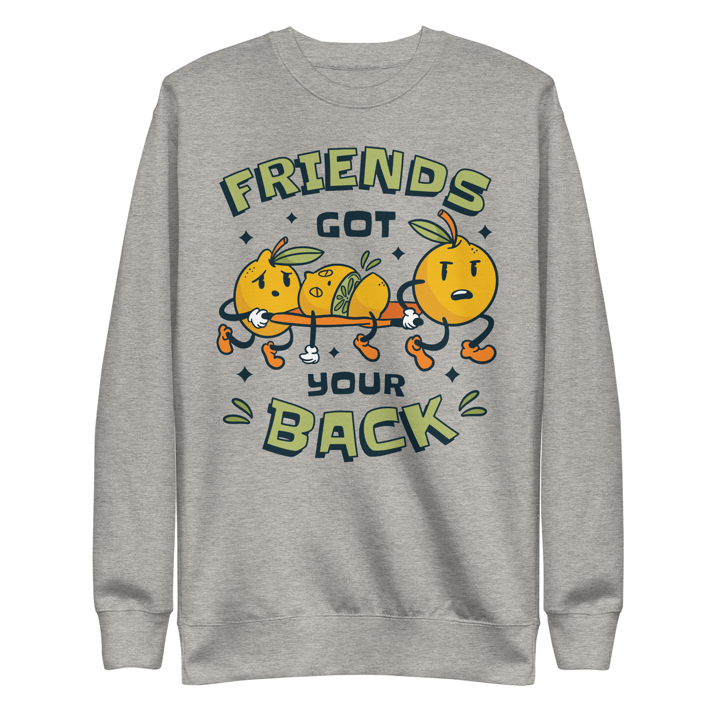 Lemon fruit friends funny | Unisex Premium Sweatshirt