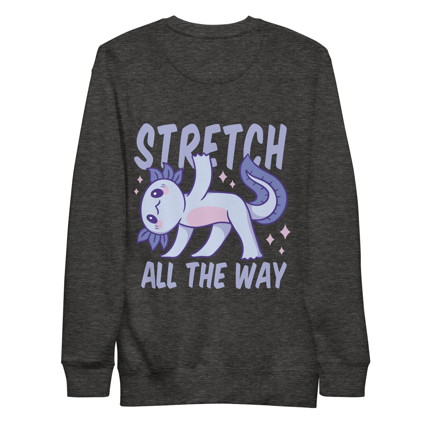 Stretching fitness axolotl | Unisex Premium Sweatshirt - F&B