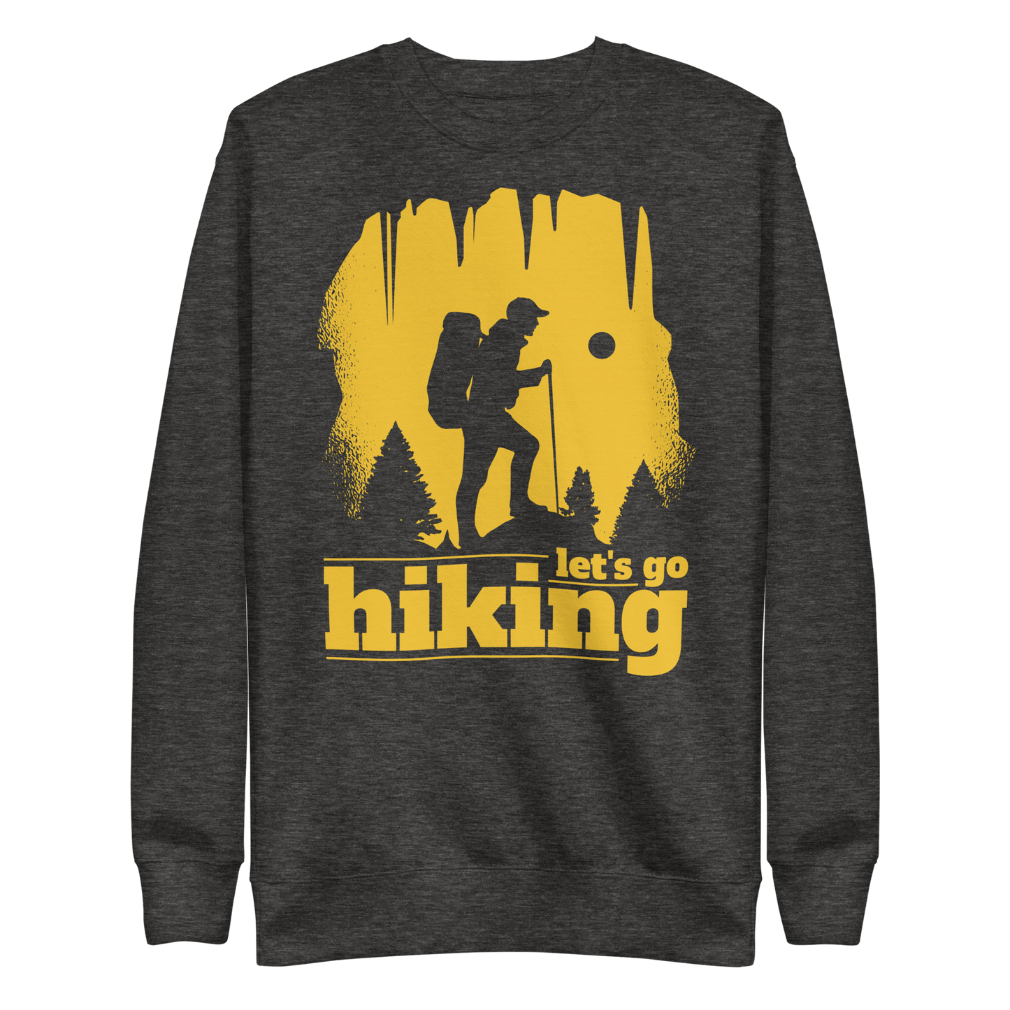 Hiking silhouette | Unisex Premium Sweatshirt