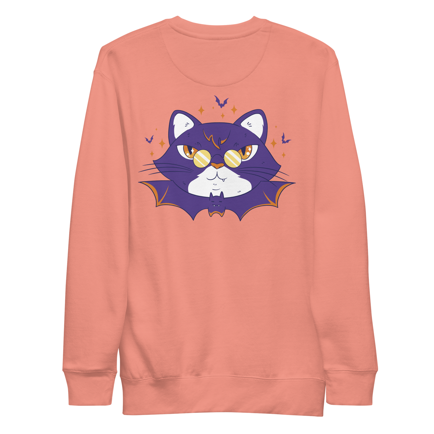 Halloween cat glasses | Unisex Premium Sweatshirt - F&B
