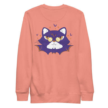 Halloween cat glasses | Unisex Premium Sweatshirt - F&B