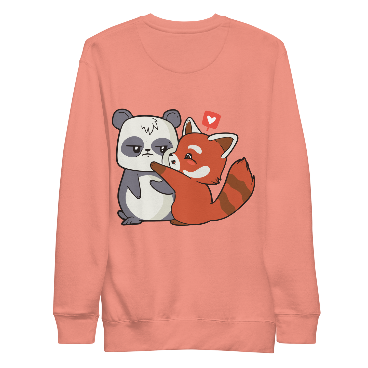 Panda Cartoon Love | Unisex Premium Sweatshirt - F&B