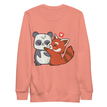 Panda Cartoon Love | Unisex Premium Sweatshirt - F&B