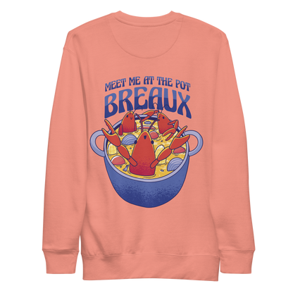 Lobsters in cooking pot | Unisex Premium Sweatshirt - F&B