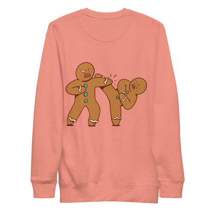 Gingerbread men fight | Unisex Premium Sweatshirt - F&B